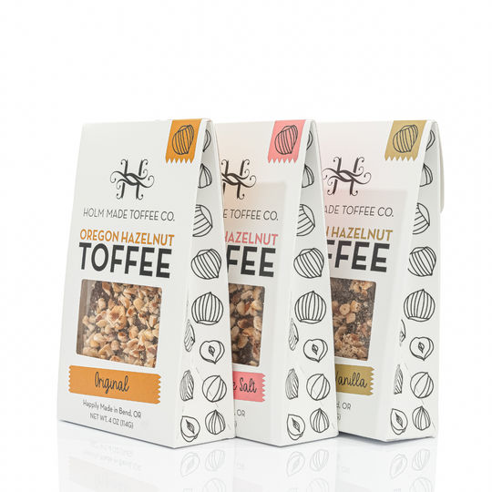 3 Pack of Hazelnut Toffee - Assorted Flavors