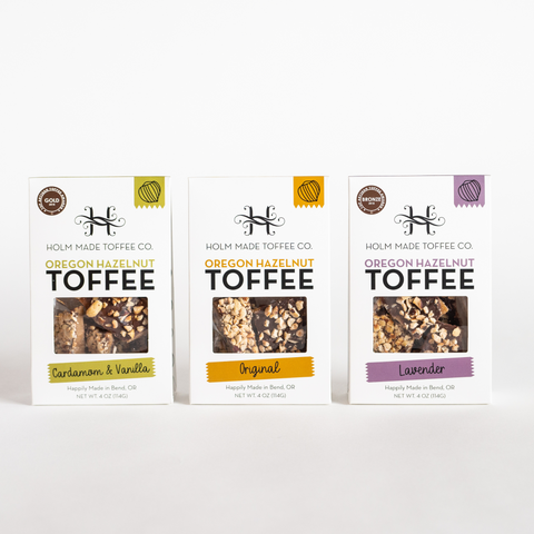 3 Pack of Hazelnut Toffee - Assorted Flavors