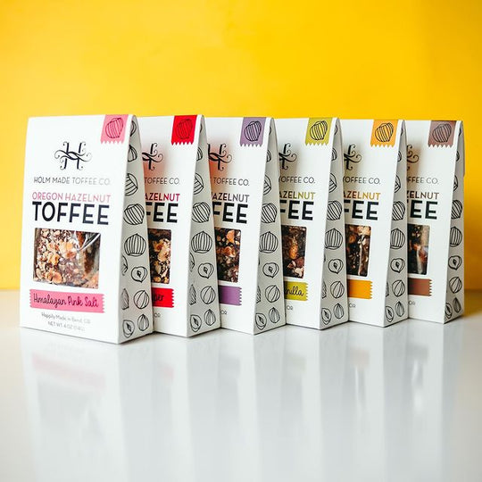 6 Pack of Hazelnut Toffee - Assorted Flavors