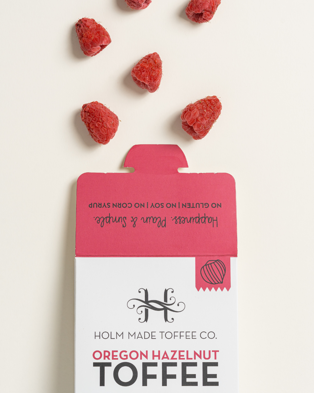 White Chocolate Raspberry Hazelnut Toffee