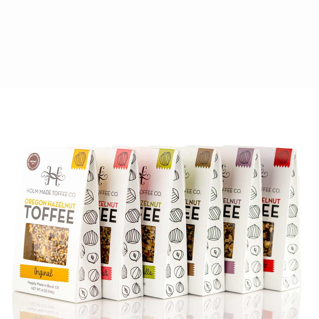 6 Pack of Hazelnut Toffee - Assorted Flavors