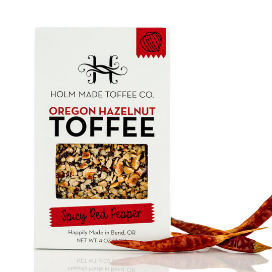 Spicy Red Pepper Hazelnut Toffee