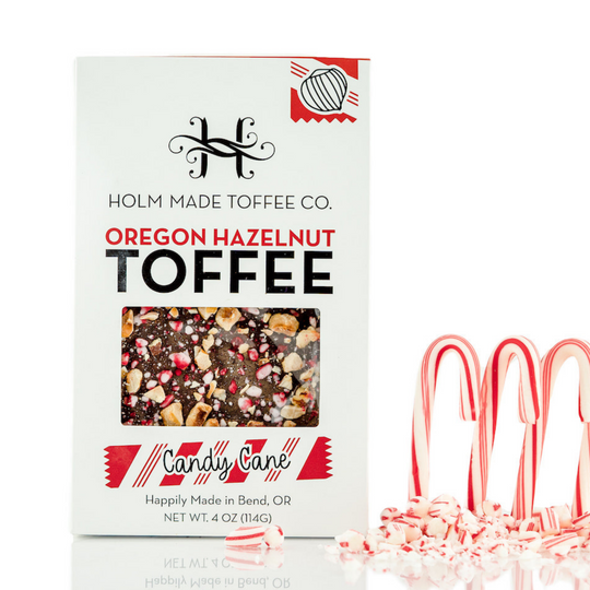 Candy Cane Hazelnut Toffee