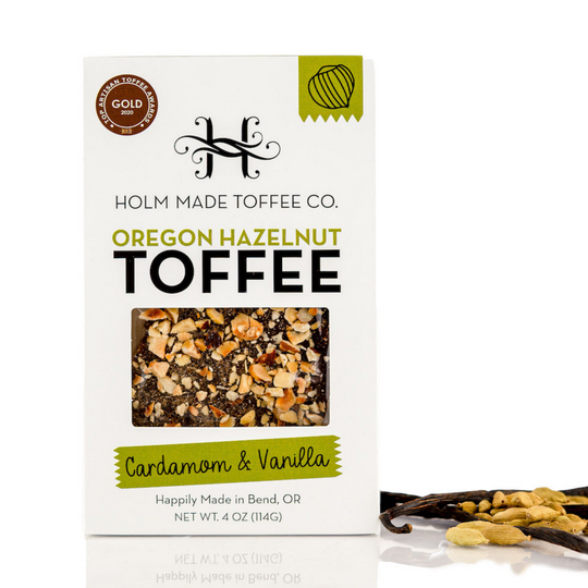 Cardamom & Vanilla Hazelnut Toffee